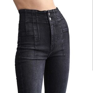 Free People - We The Free Jayden High Rise Flare Leg - Onyx